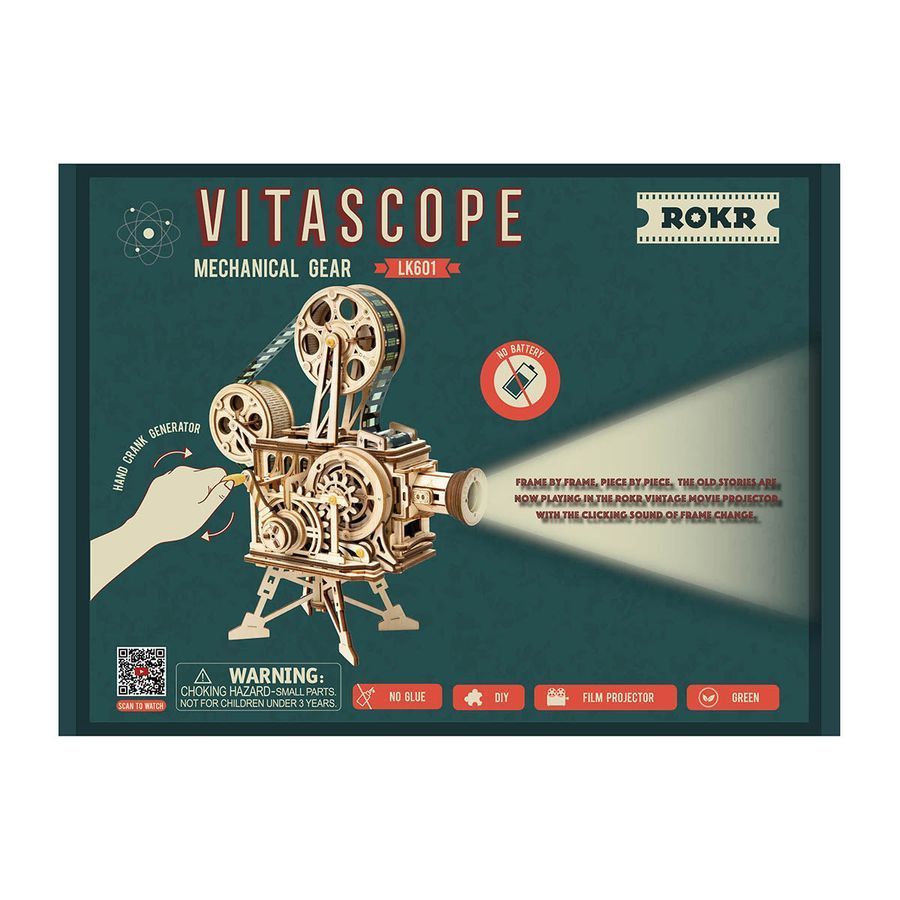 Механічний 3D пазл Вітаскоп (кінопроектор) Robotime