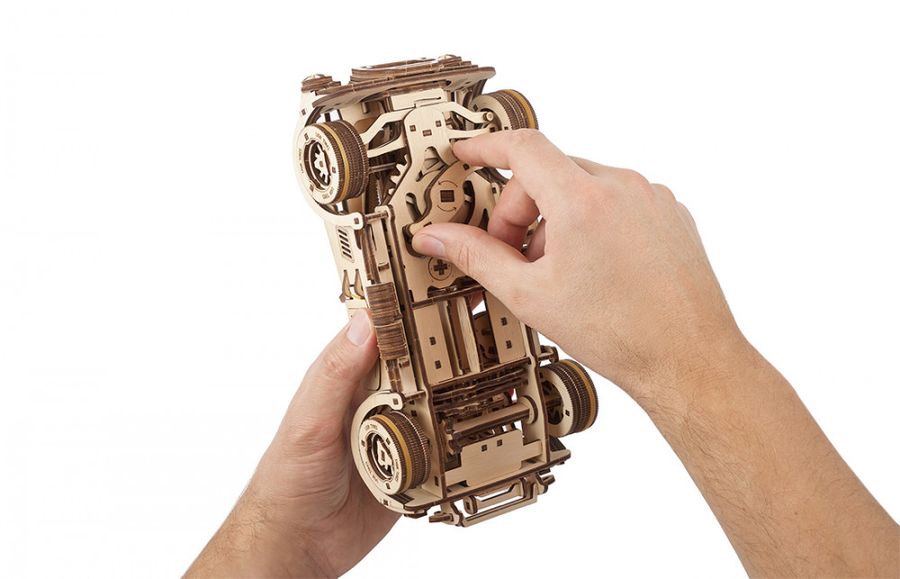 Механічний 3D пазл Дрифт Кобра гоночний автомобіль UGEARS