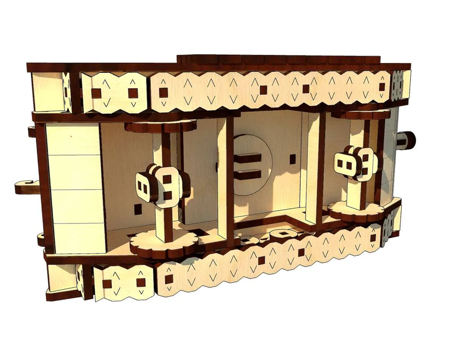 Дерев'яний конструктор Танк Т64БВ
