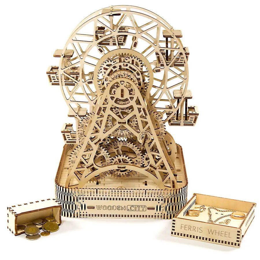 Механічний 3D пазл Колесо Огляду WOODEN.CITY