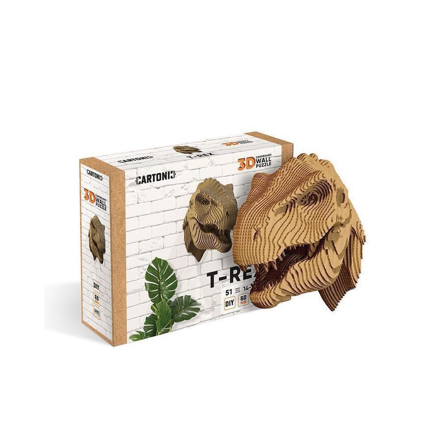 Картонний настінний 3D пазл T-REX