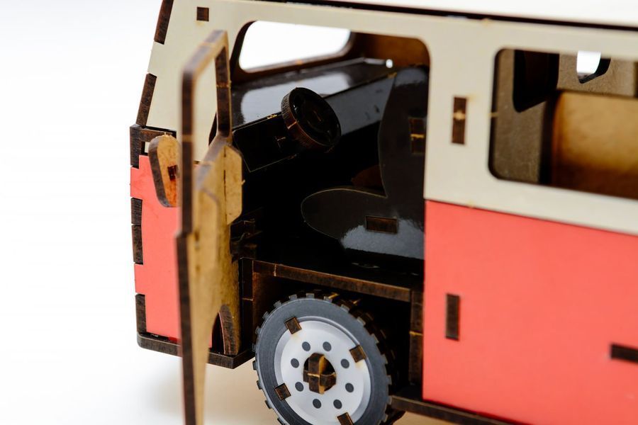 Дерев'яний 3D конструктор Мікроавтобус Volkswagen T1