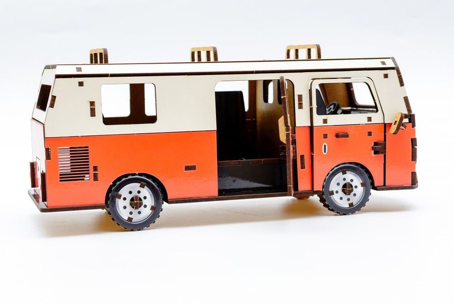 Дерев'яний 3D конструктор Мікроавтобус Volkswagen T1