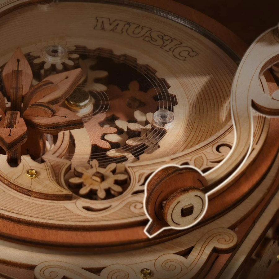 Механічний 3D пазл музична скринька Diva Gramophone Robotime