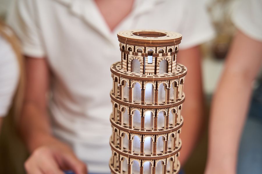 Механічний 3D пазл Пізанська вежа (Еко – лайт) Mr.Playwood