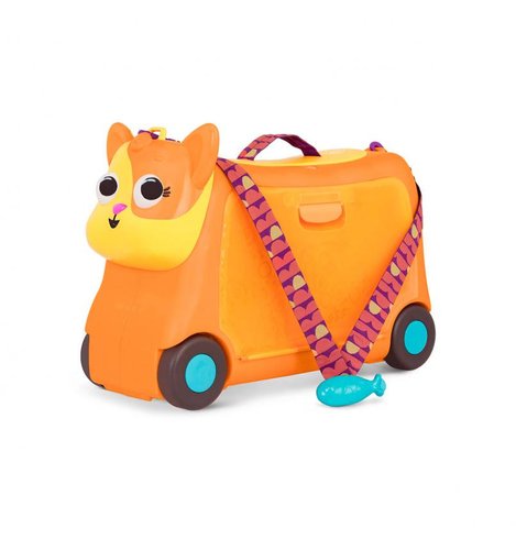 Детский чемодан-каталка для путешествий - Котик-Турист