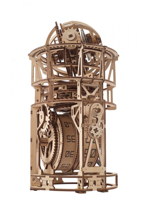 Механічний 3D пазл Астроном. Настільний годинник із турбійоном UGEARS