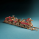 Механічний 3D пазл Бронепотяг Steampunk Train