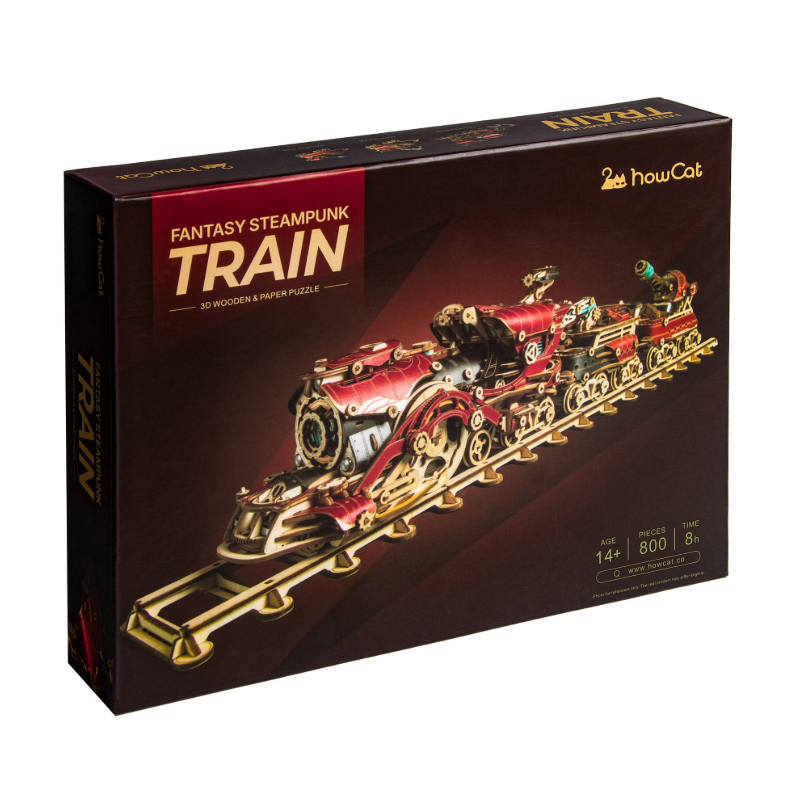Механічний 3D пазл Бронепотяг Steampunk Train