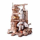 Механічний 3D пазл Космічний корабель Robotime Space Shuttle