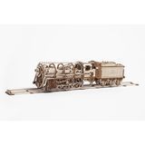 Механічний 3D пазл Паровоз з тендером UGEARS 460