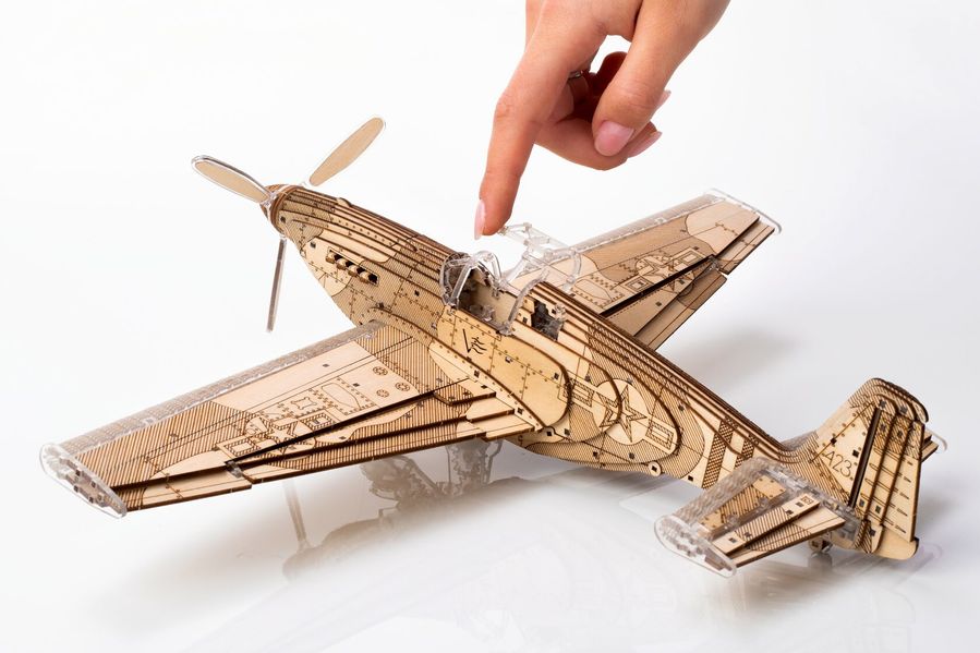 Механический 3D пазл Самолет Спидфайтер (SPEEDFIGHTER) Veter Models