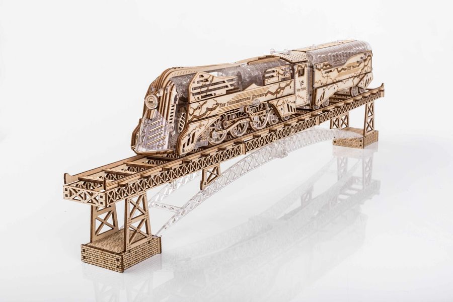 Механічний 3D пазл Міст підставка, рейки до Thunderstorm Express Veter Models