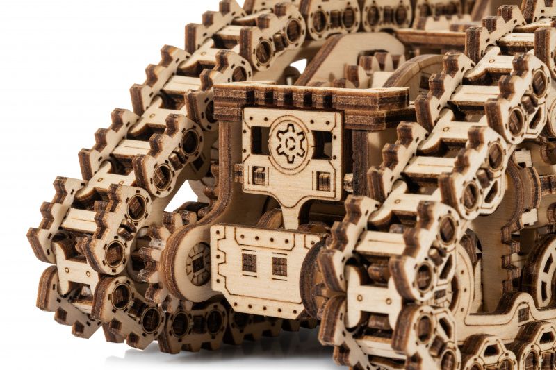 Механічний 3D пазл Стім-Танк Wood Trick