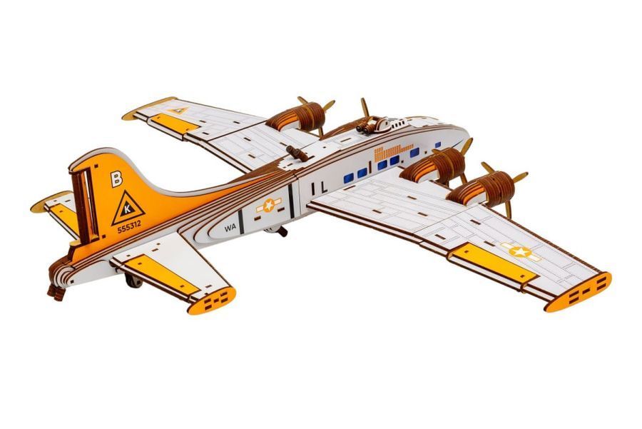 Дерев'яний 3D конструктор Бомбардувальник Flying Fortress