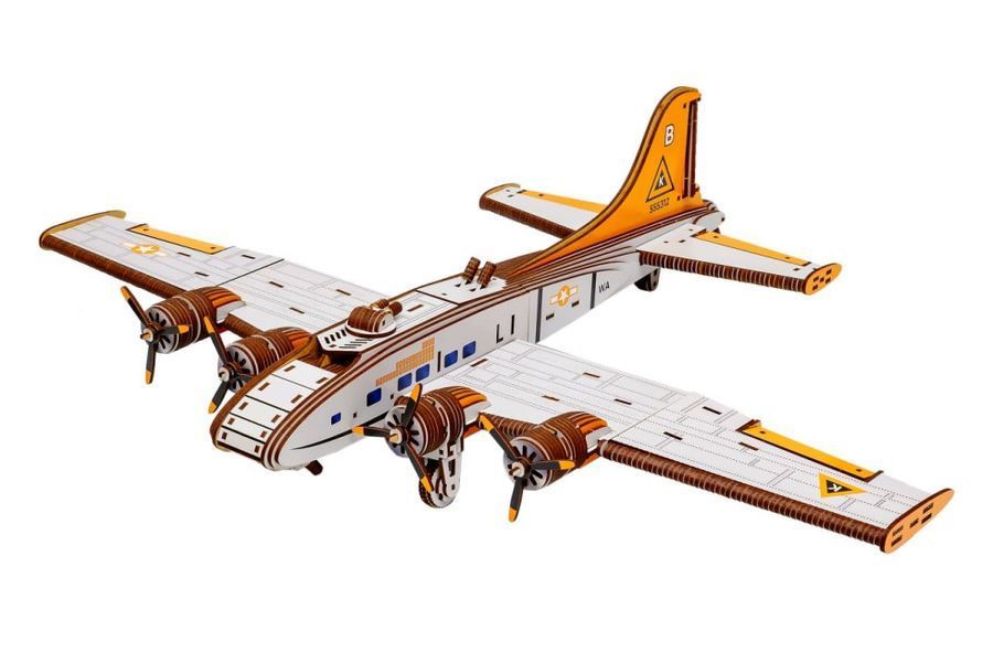 Дерев'яний 3D конструктор Бомбардувальник Flying Fortress