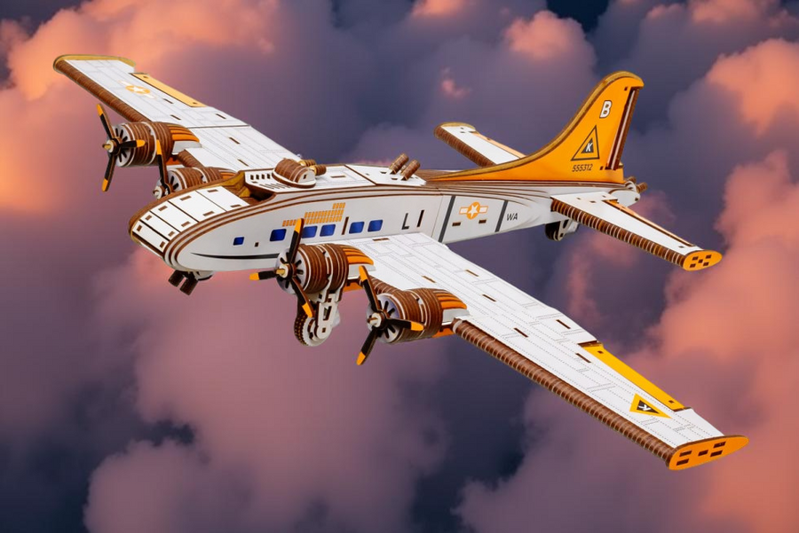 Дерев'яний 3D конструктор Бомбардувальник Flying Fortress