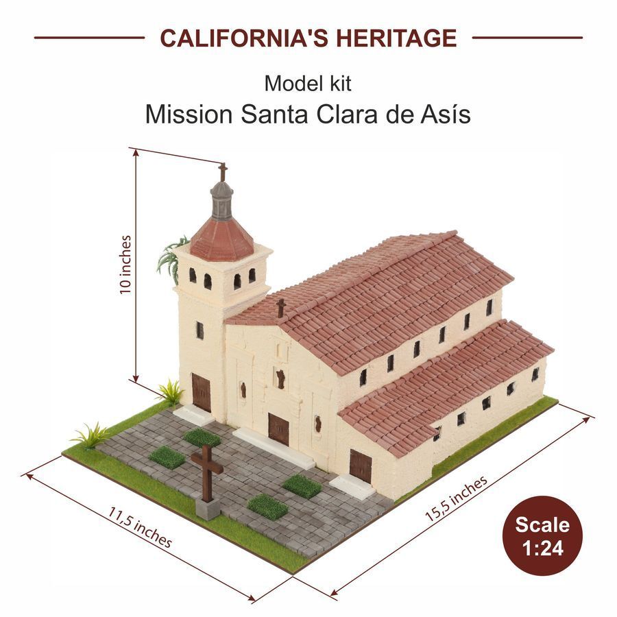 Керамічний конструктор Mission Santa Clara de&nbsp;As&iacute;s
