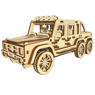 Дерев'яний конструктор 6x6 Пікап