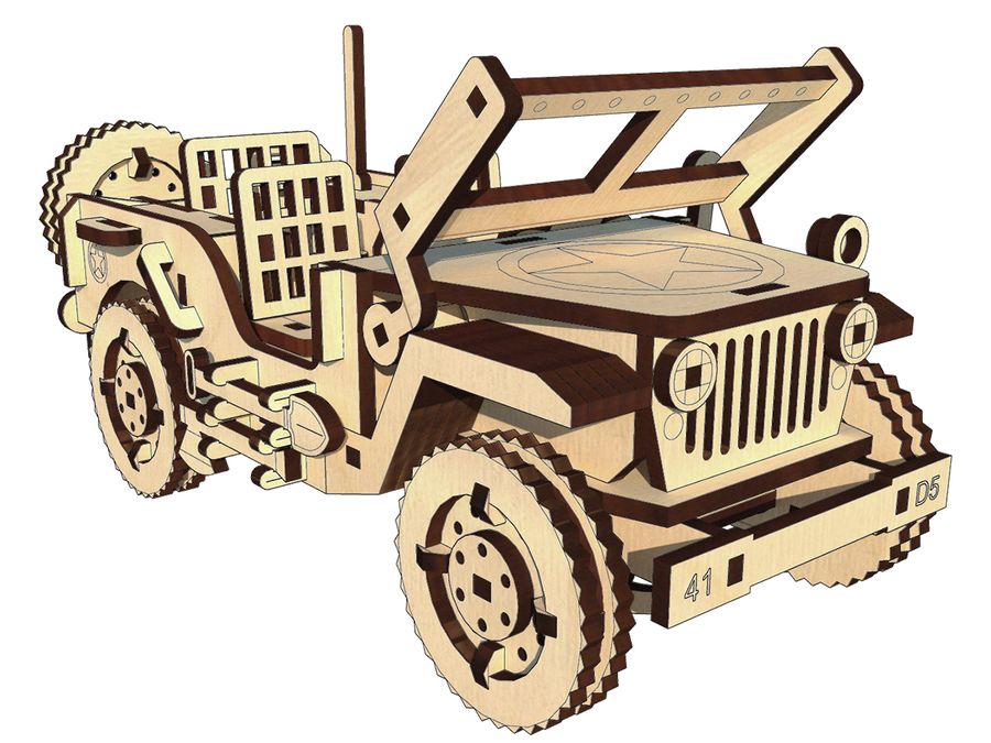 Дерев'яний конструктор Willys Legend