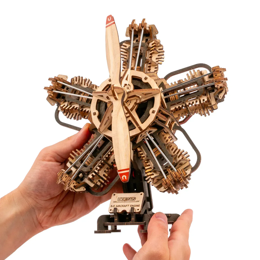 Механічний 3D пазл Авіаційний двигун R-5&nbsp;UGEARS