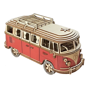 Дерев'яний 3D-пазл конструктор Transporter T-1