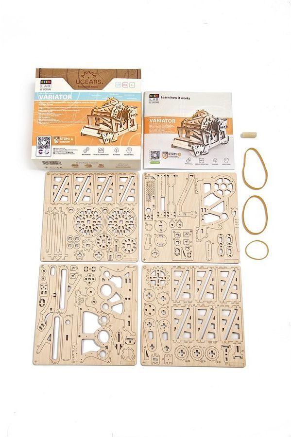 Механічний 3D пазл STEM-модель Варіатор UGEARS