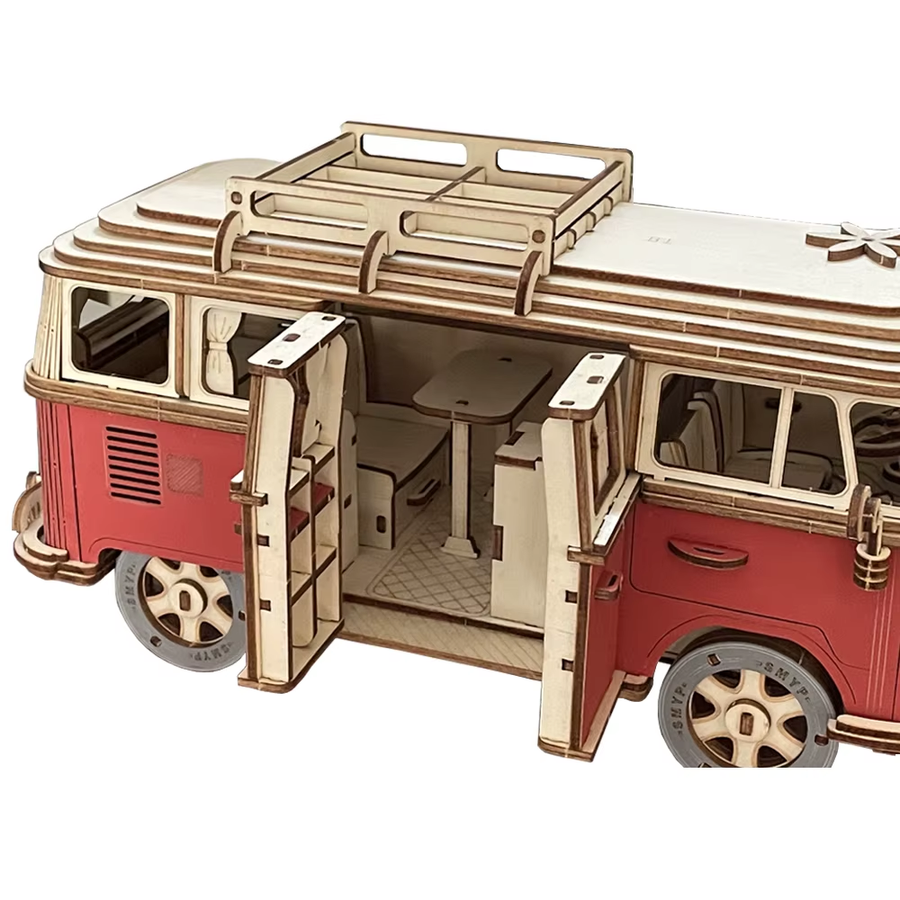 Дерев'яний 3D-пазл конструктор Transporter T-1