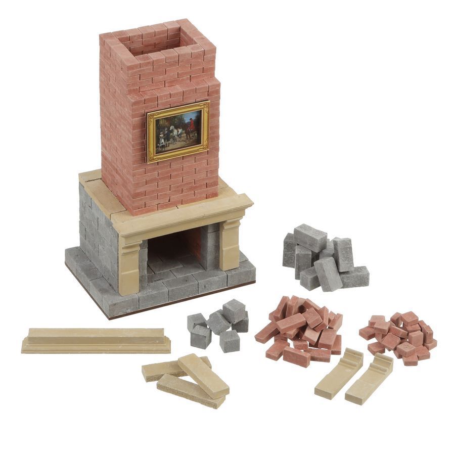 Керамічний конструктор з міні-цеглинок Fireplace. Камін