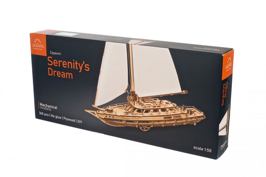 Механічна модель яхти Сереніті UGEARS