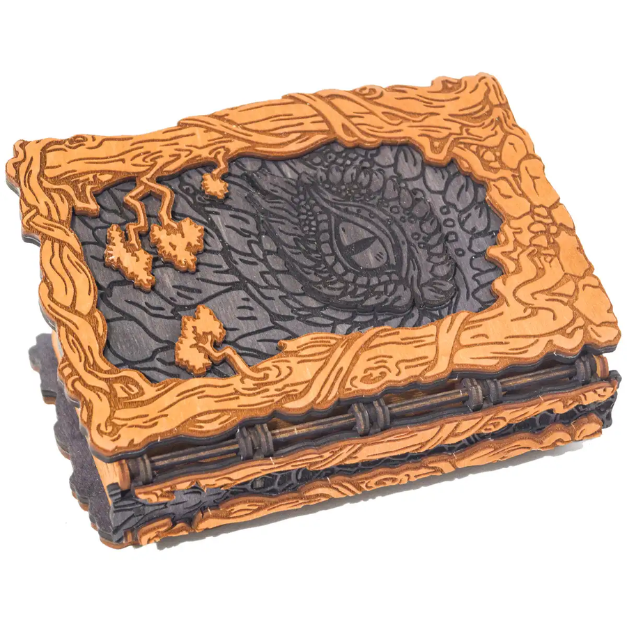 Механічний 3D пазл Книга дракона Dragon Bookbox WOODEN.CITY