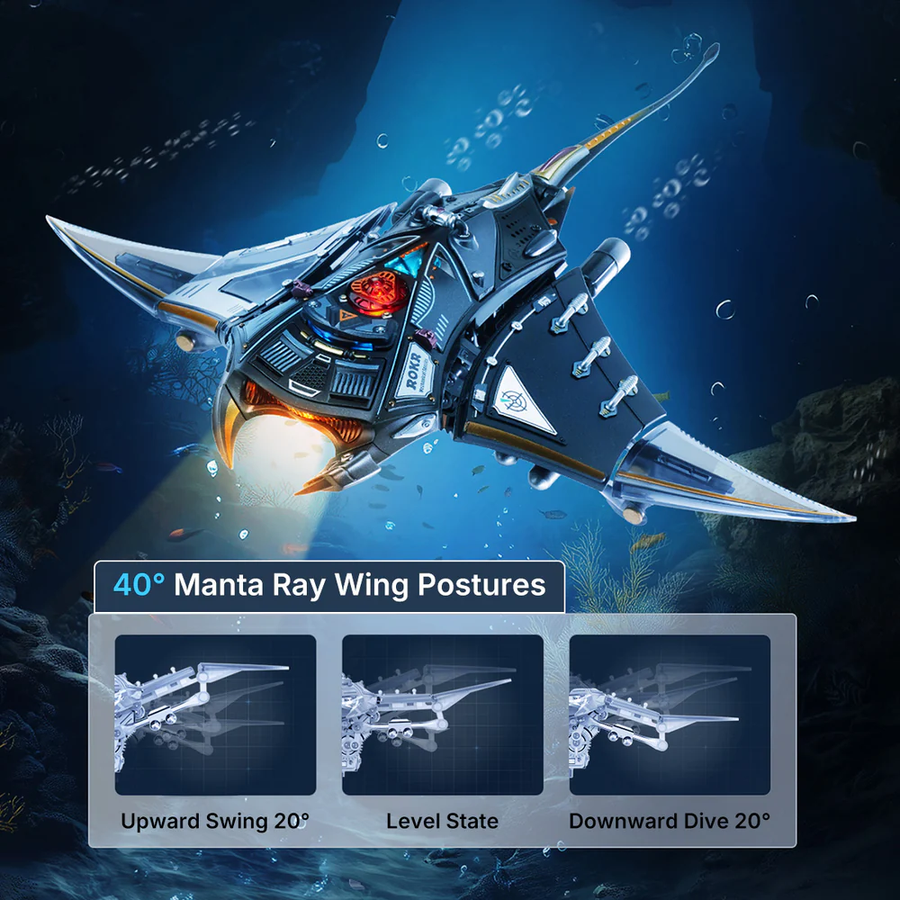 Механічний 3D-пазл Robotime Manta Ray (Електричний скат)