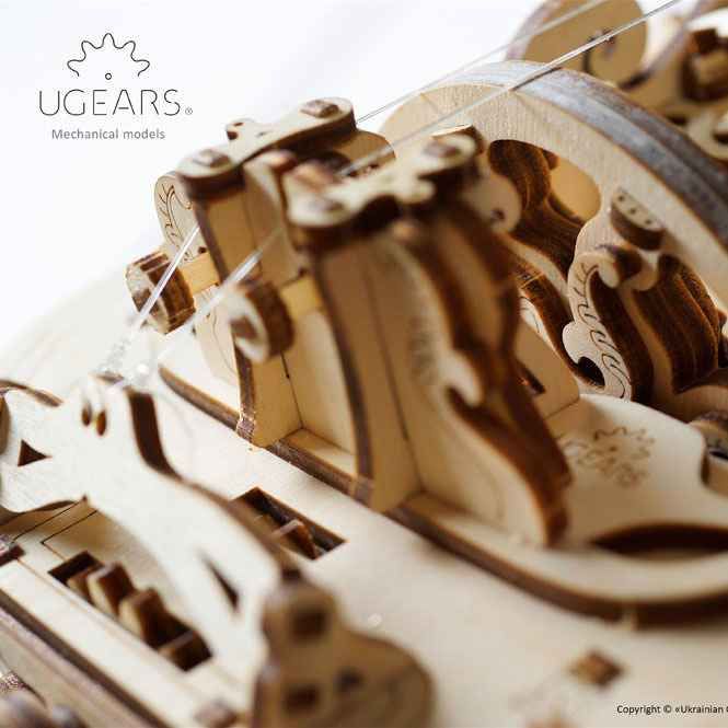 Механічний 3D пазл Музична модель «Харді-Гарді» UGEARS