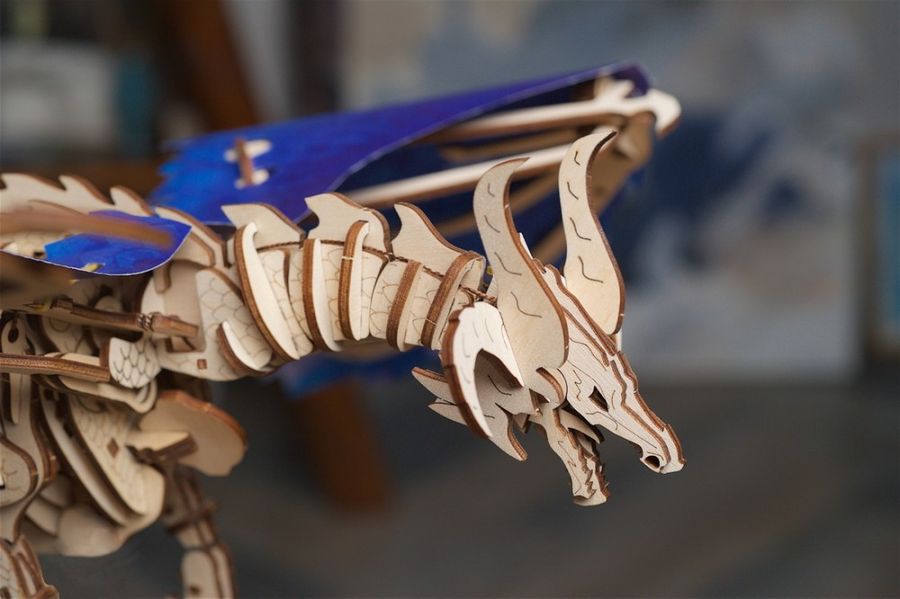 Механічний 3D пазл Дракон Буревій UGEARS