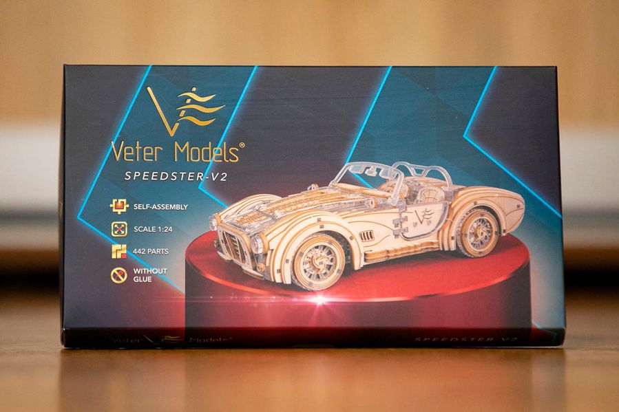 Механічний 3D пазл Спідстер-V2 Veter Models