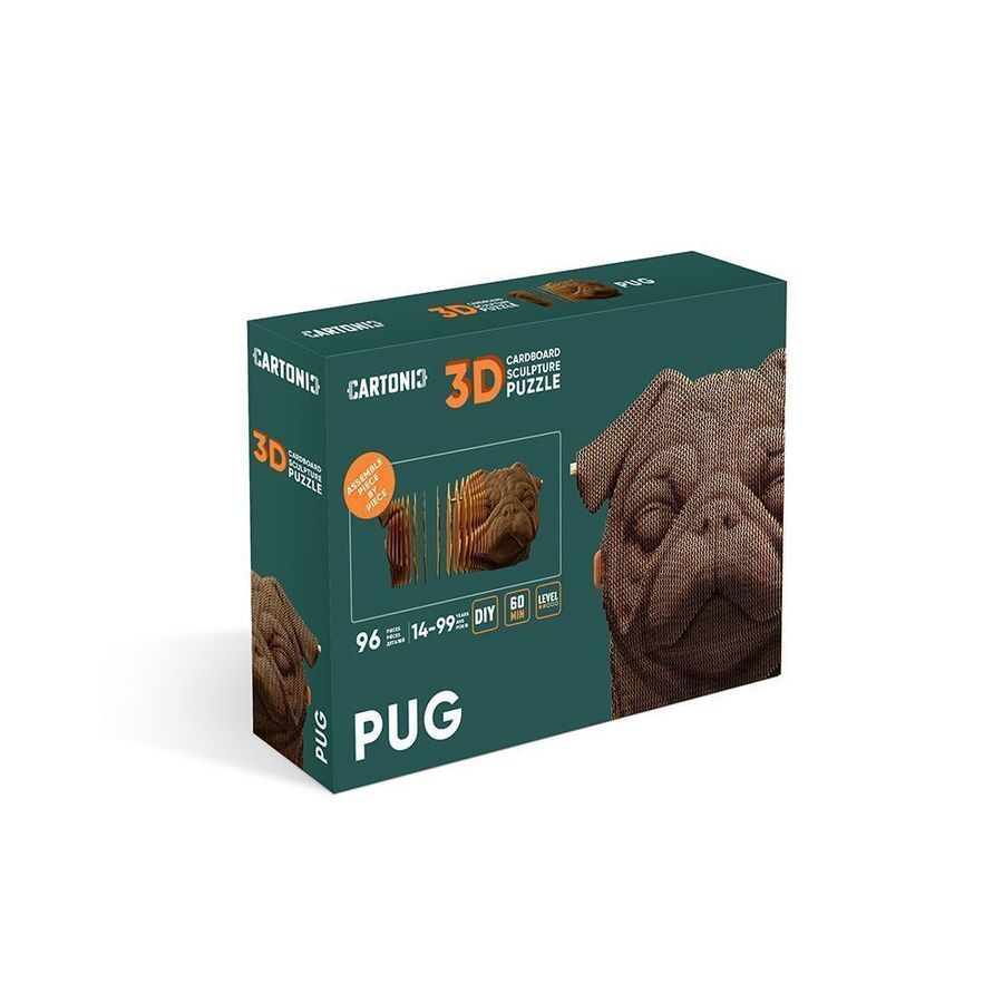 Картонний 3D пазл Pug
