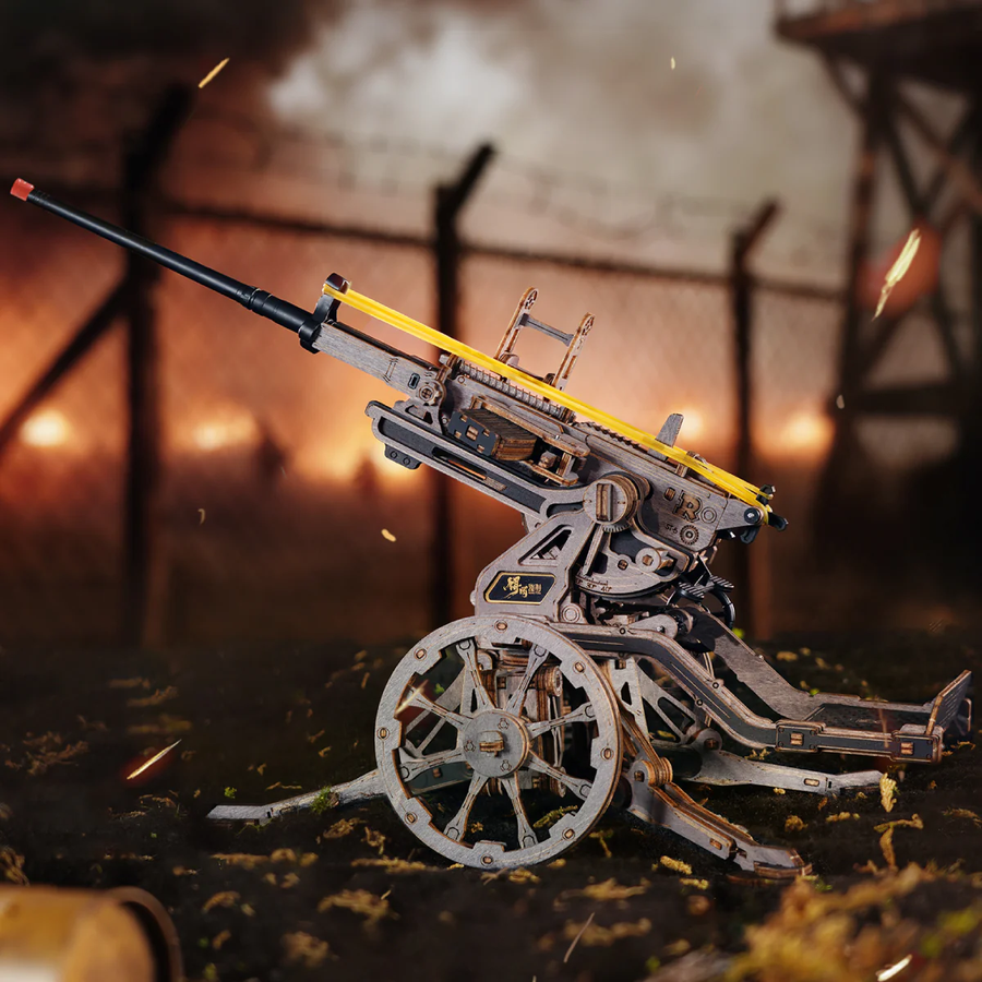 Механічний 3D пазл зенітна гармата Anti-aircraft Gun Robotime
