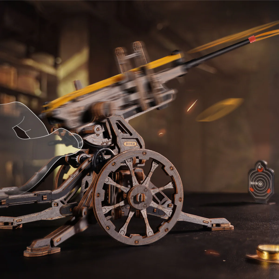 Механічний 3D пазл зенітна гармата Anti-aircraft Gun Robotime