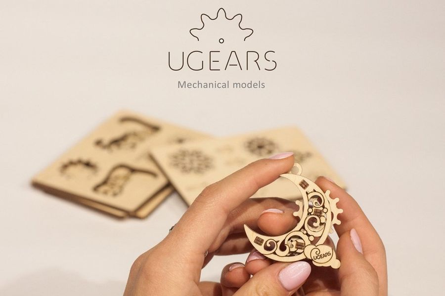 Фіджети-Різдвянчики UGEARS. Набір з 4 шт