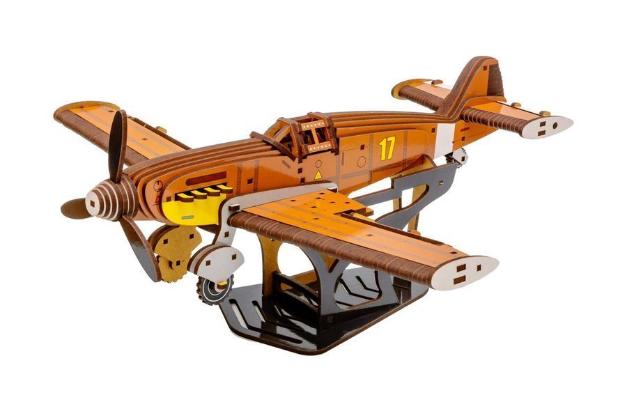 Дерев'яний 3D конструктор Винищувач Messerschmitt Bf 109