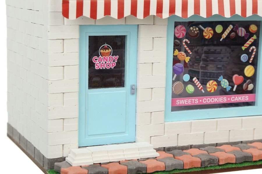 Керамічний конструктор з міні-цеглинок Candy shop. Крамниця солодощів