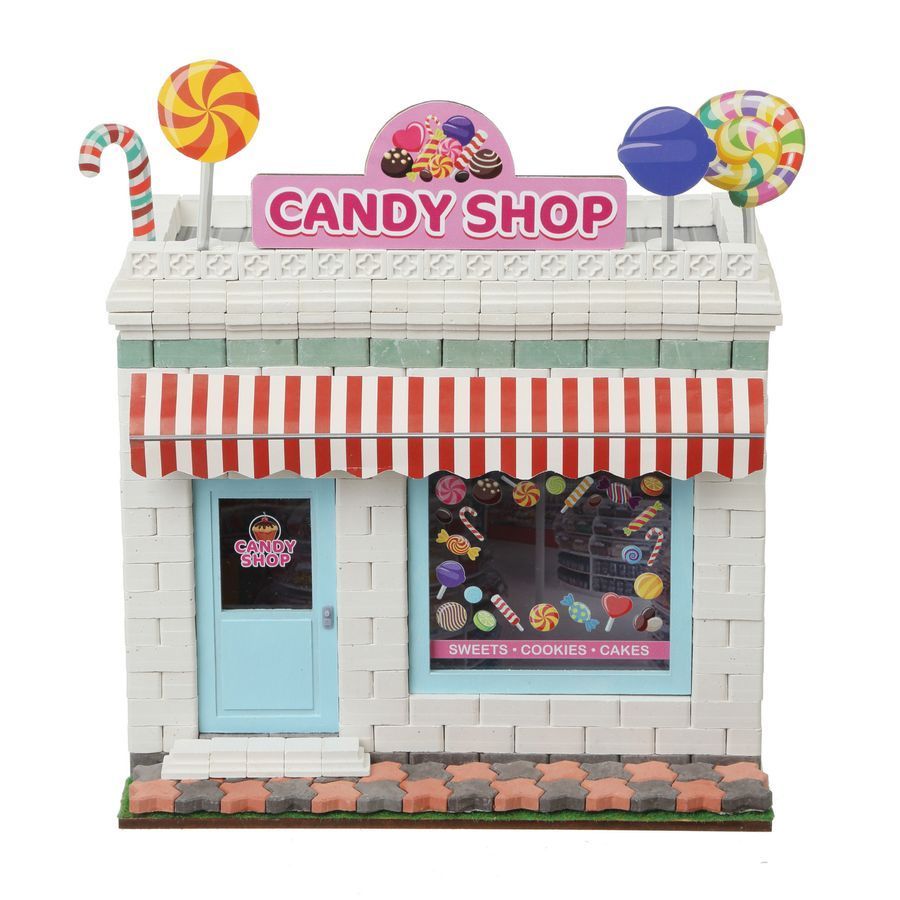 Керамічний конструктор з міні-цеглинок Candy shop. Крамниця солодощів