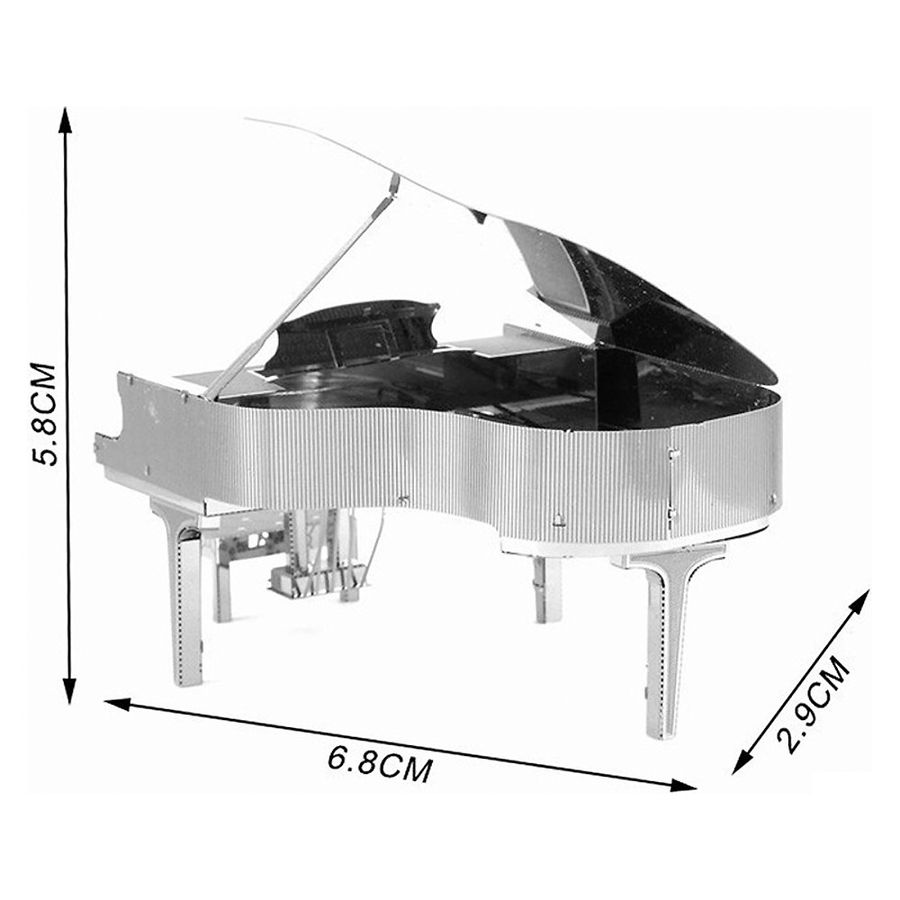 Металевий 3D-пазл Піаніно