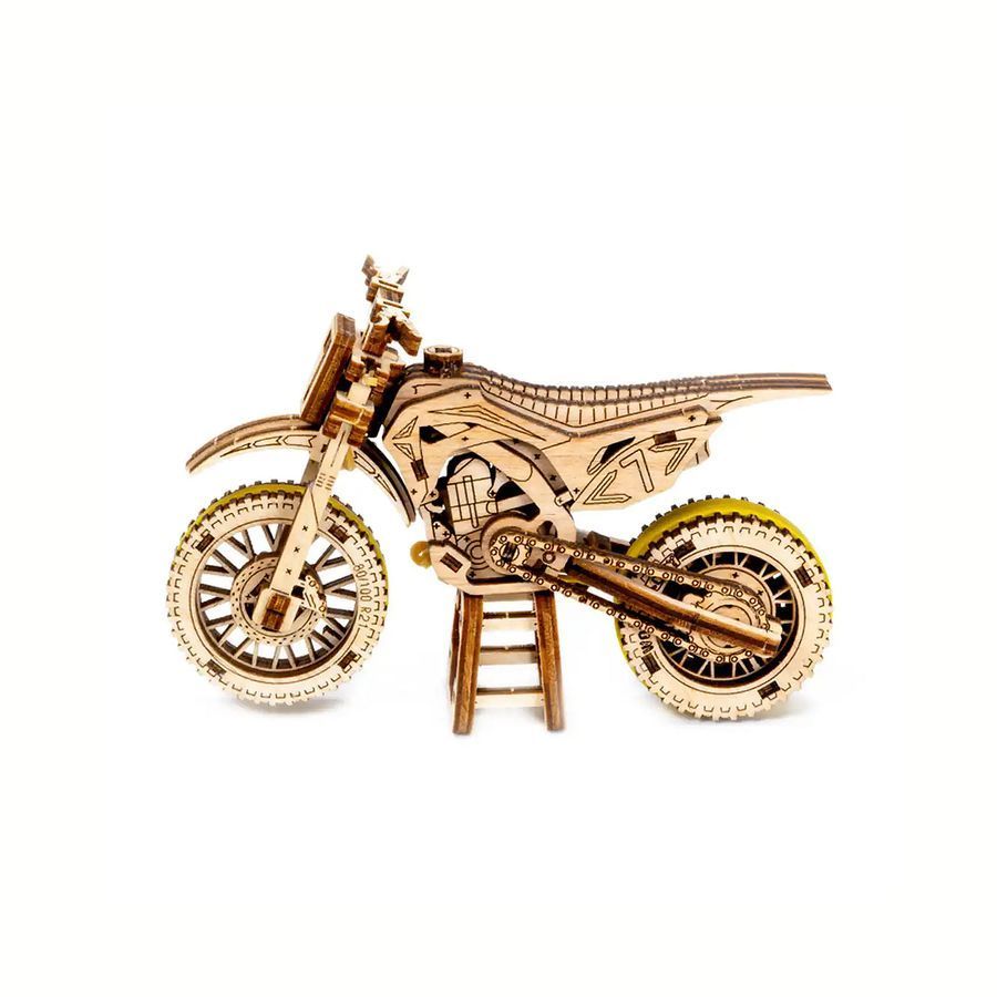 Дерев&rsquo;яний 3D-пазл Wooden.City Мотоцикл Motocross