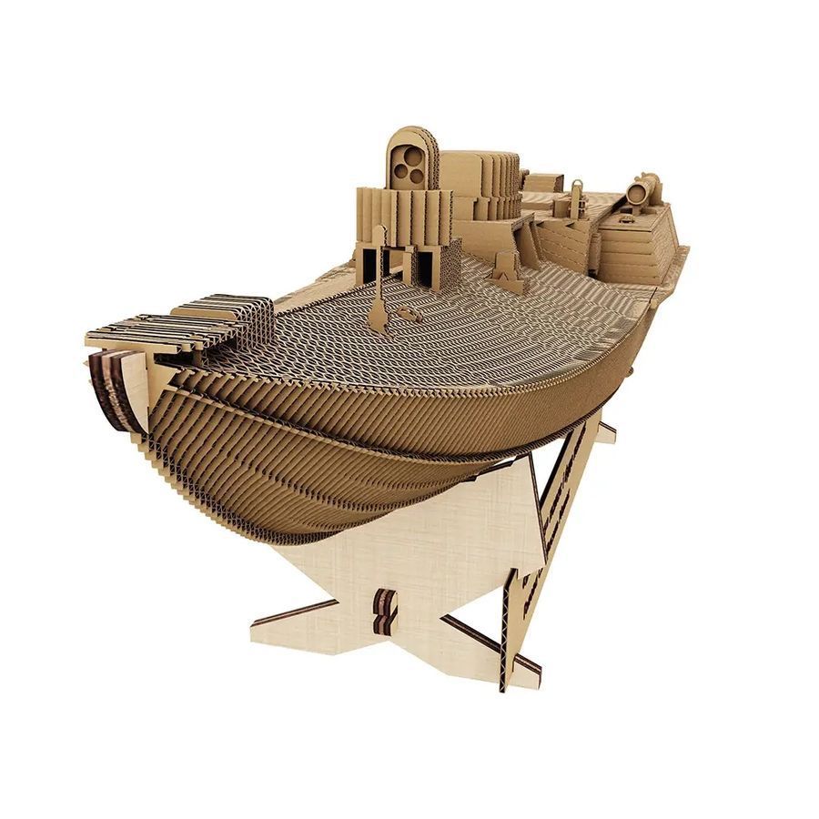 Картонний 3D пазл Дрон Sea Baby