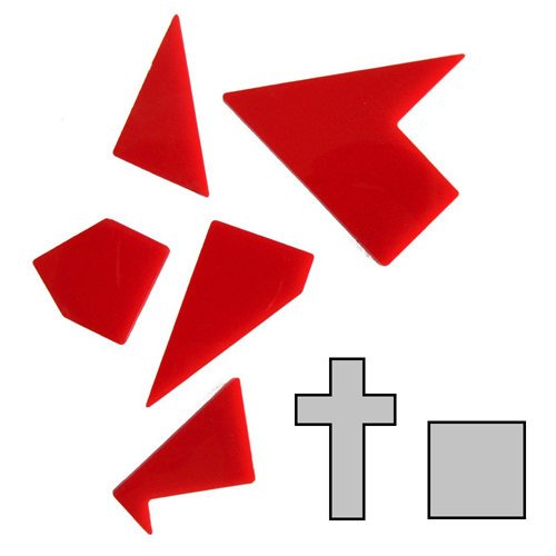 Мини головоломка геометрическая Латинский крест