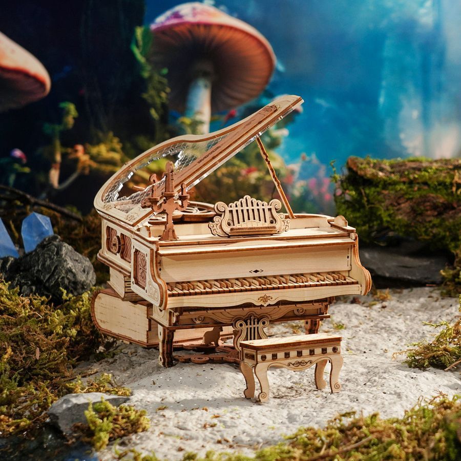 Механічний 3D пазл Рояль Robotime | Magic piano