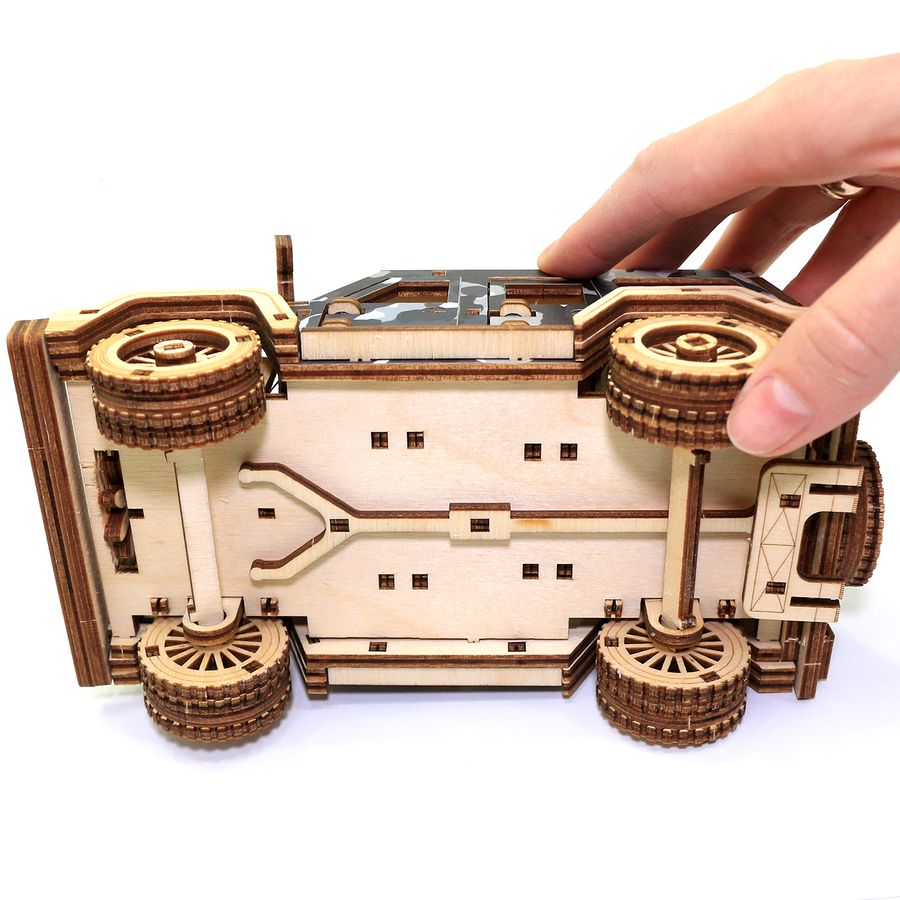 Механічний 3D пазл Джип Мисливець Jeep Hunter UnityWood