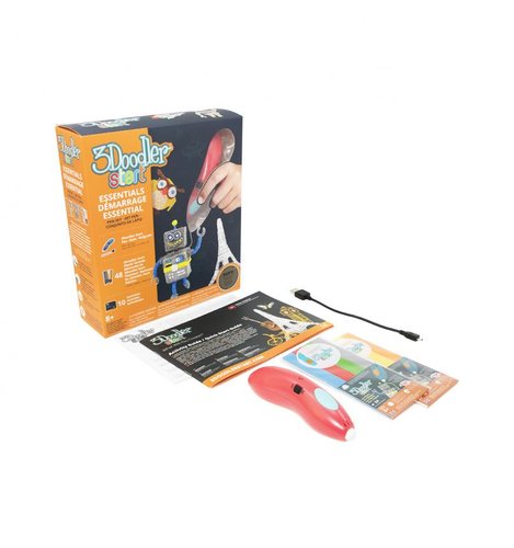 3D-ручка 3Doodler Start для детского творчества - КРЕАТИВ (48 стержней, красная)