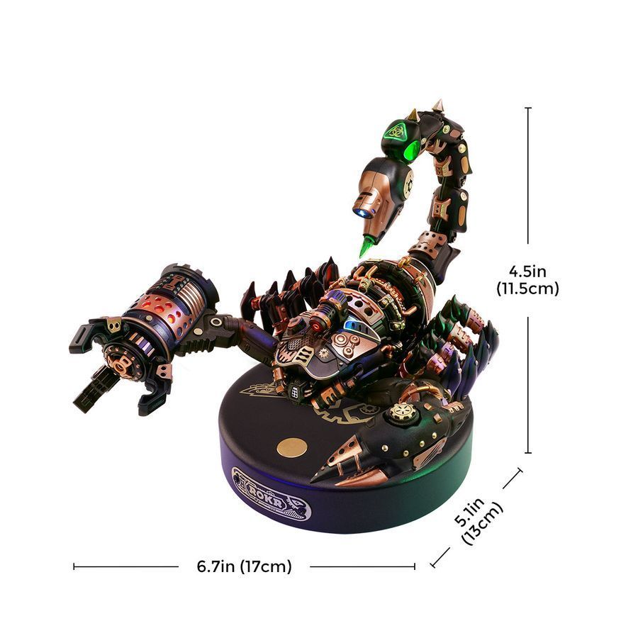 Механічний 3D-пазл Robotime Emperor Scorpion (Імператорський скорпіон)